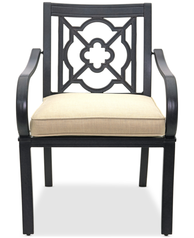 Shop Agio St Croix Outdoor Dining Chair In Straw Natural