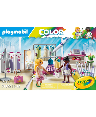 Playmobil Color With Crayola In Blue