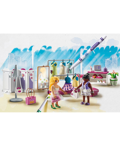 Playmobil Color With Crayola In Blue