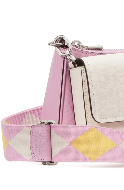 Shop Kate Spade New York Morgan Double Up Colorblock Saffiano Leather Crossbody Bag In Parchment Multi