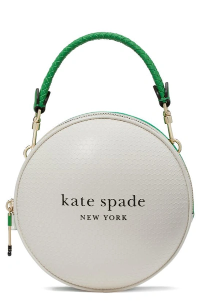 Shop Kate Spade Tee Time Textured Crossbody Bag In White Multi