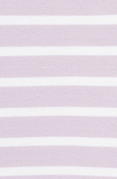 Shop Nordstrom Kids' Stripe Baby Tee In Purple And White Stripe