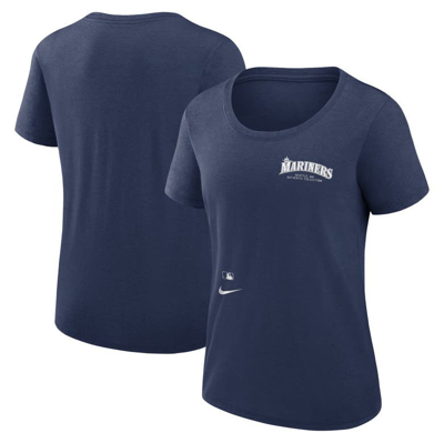 Shop Nike Navy Seattle Mariners Authentic Collection Performance Scoop Neck T-shirt