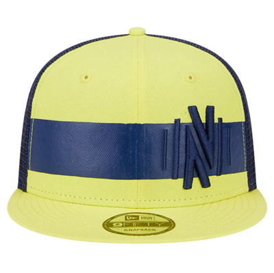 Shop New Era Yellow Nashville Sc Trucker 9fifty Snapback Hat