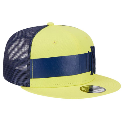 Shop New Era Yellow Nashville Sc Trucker 9fifty Snapback Hat