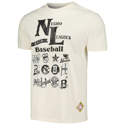 Shop Stitches Gray Negro League Baseball T-shirt In Cream