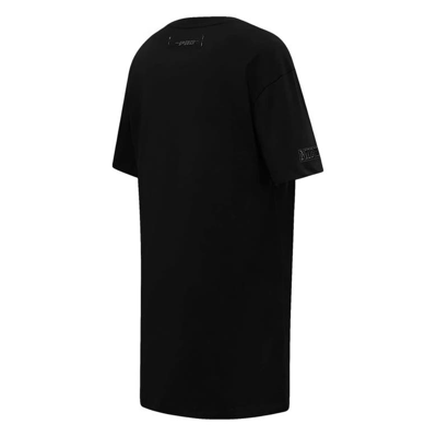 Shop Pro Standard Black Michigan Wolverines Tonal Neutral Mini T-shirt Dress