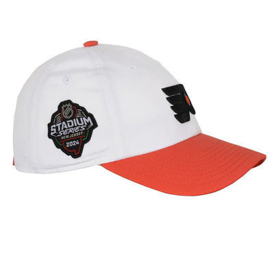 Shop Fanatics Youth  Branded  White/orange Philadelphia Flyers 2024 Nhl Stadium Series Structured Adjustab
