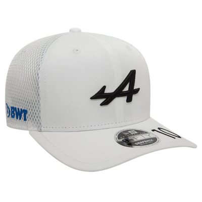 Shop New Era Pierre Gasly White Alpine Team Driver 9fifty Trucker Adjustable Hat