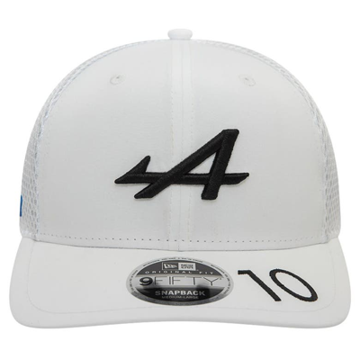 Shop New Era Pierre Gasly White Alpine Team Driver 9fifty Trucker Adjustable Hat
