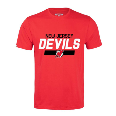 Shop Levelwear Jack Hughes Red New Jersey Devils Richmond Player Name & Number T-shirt