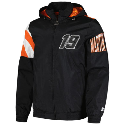 Starter Black Martin Truex Jr Red Zone Full-zip Jacket In Black