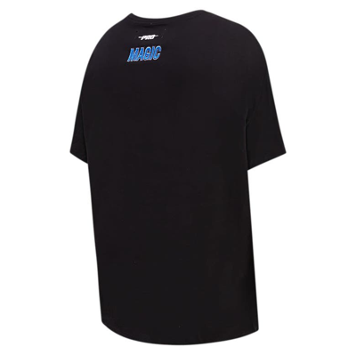 Pro Standard Black Orlando Magic Script Boyfriend T-shirt In Black