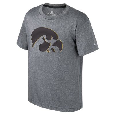 Shop Colosseum Youth  Heather Charcoal Iowa Hawkeyes Very Metal T-shirt