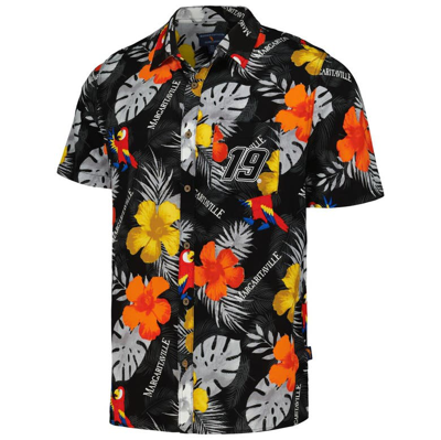 Shop Margaritaville Black Martin Truex Jr Island Life Floral Party Full-button Shirt