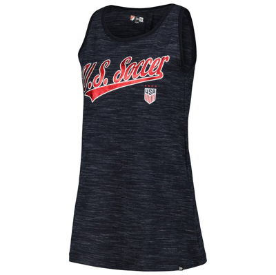 Shop 5th And Ocean By New Era 5th & Ocean By New Era Navy Uswnt Athletic Cross Back Tank Top