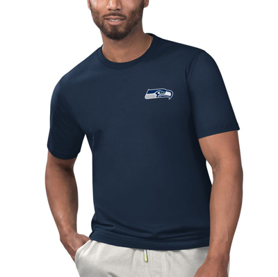 Shop Margaritaville College Navy Seattle Seahawks Licensed To Chill T-shirt