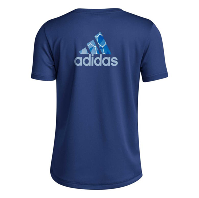 Shop Adidas Originals Youth Adidas Navy Sporting Kansas City Local Pop T-shirt