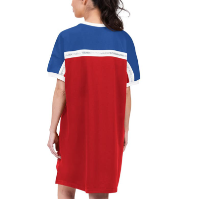 Shop G-iii 4her By Carl Banks Red/royal Philadelphia Phillies Circus Catch Sneaker Dress