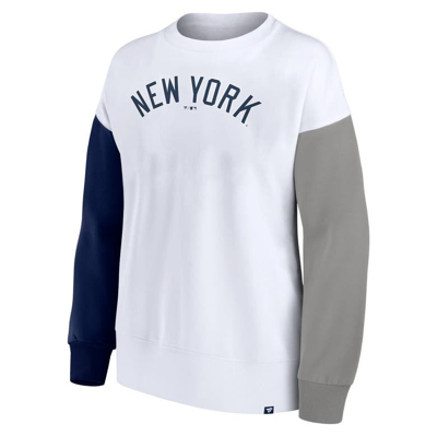 Shop Fanatics Branded White New York Yankees Series Pullover Sweatshirt
