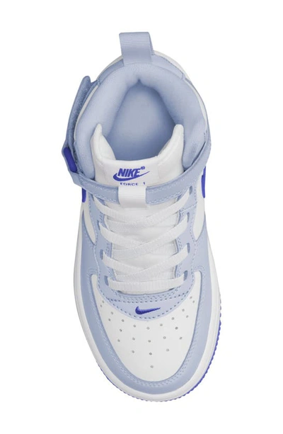 Shop Nike Force 1 Mid Easyon Sneaker In Grey/ Persian Violet/ White