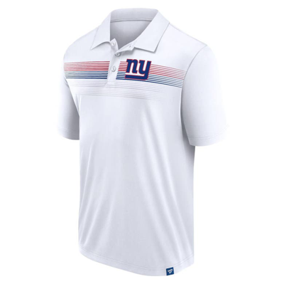 Shop Fanatics Branded White New York Giants Victory For Us Interlock Polo