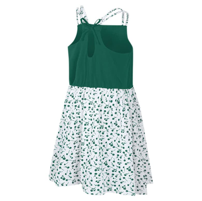Shop Colosseum Girls Youth  Green/white Michigan State Spartans Robin Floral Dress