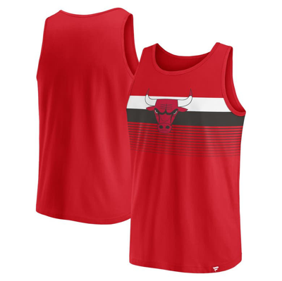 Shop Fanatics Branded Red Chicago Bulls Wild Game Tank Top