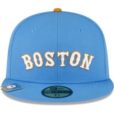 Shop New Era Light Blue Boston Red Sox City Flag 59fifty Fitted Hat