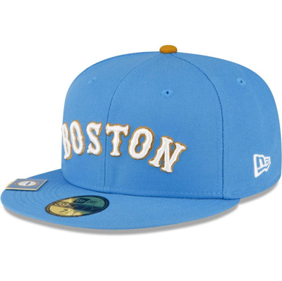 Shop New Era Light Blue Boston Red Sox City Flag 59fifty Fitted Hat