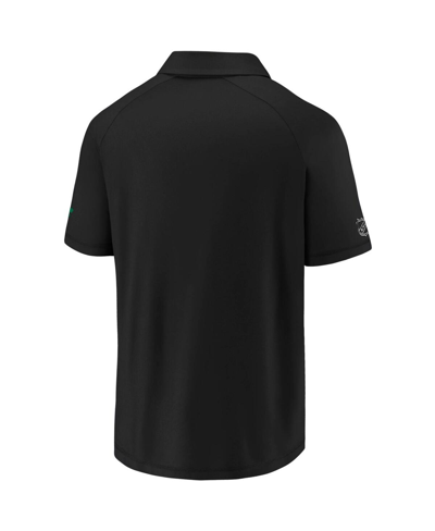 Shop Fanatics Men's  Black Dallas Stars Authentic Pro Locker Room Polo Shirt