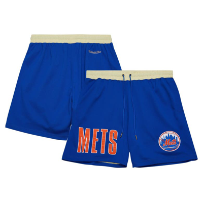 Shop Mitchell & Ness Royal New York Mets Og 2.0 Fashion Shorts