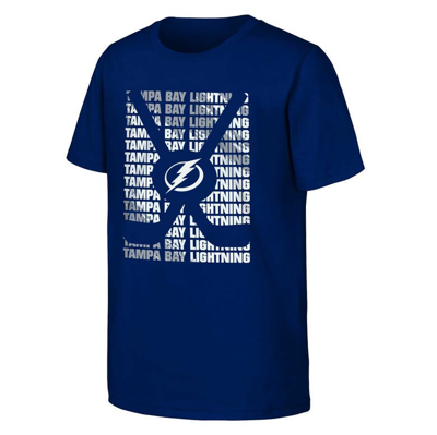 Shop Outerstuff Youth Blue Tampa Bay Lightning Box T-shirt