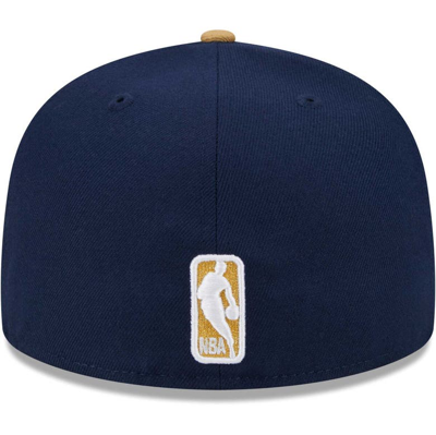 Shop New Era Navy/gold New Orleans Pelicans Gameday Gold Pop Stars 59fifty Fitted Hat