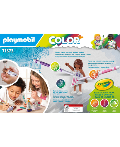 Shop Playmobil Color With Crayola In Blue