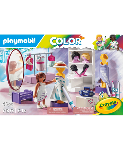 Shop Playmobil Color With Crayola In Blue