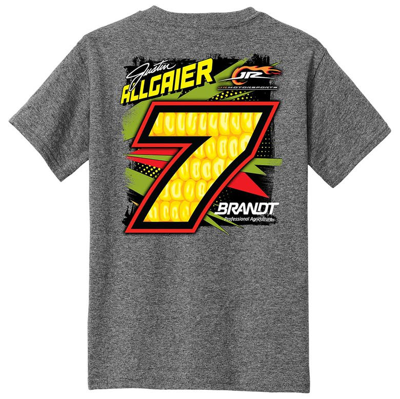 Shop Jr Motorsports Official Team Apparel Heather Charcoal Justin Allgaier Car T-shirt