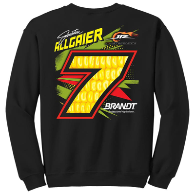 Shop Jr Motorsports Official Team Apparel Black Justin Allgaier Pullover Sweatshirt