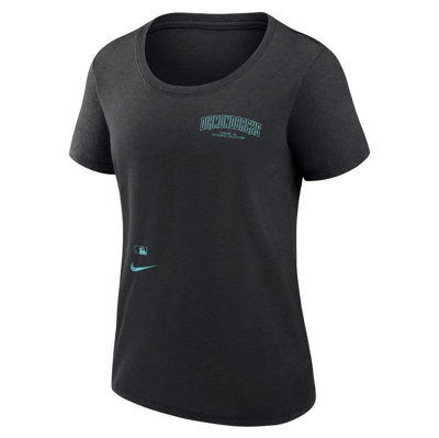 Shop Nike Black Arizona Diamondbacks Authentic Collection Performance Scoop Neck T-shirt