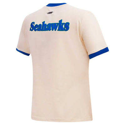 Shop Pro Standard Cream Seattle Seahawks Retro Classic Ringer T-shirt