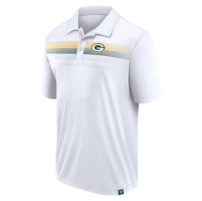Shop Fanatics Branded White Green Bay Packers Victory For Us Interlock Polo