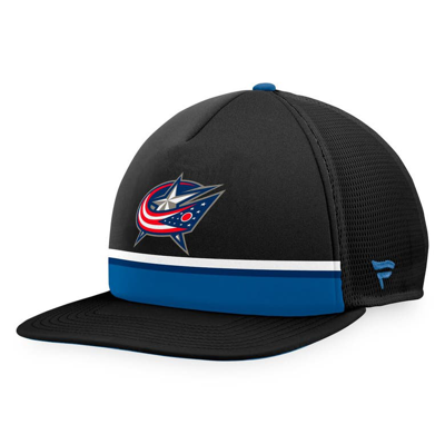 Shop Fanatics Branded Black Columbus Blue Jackets Special Edition Trucker Adjustable Hat