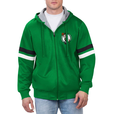 Shop G-iii Sports By Carl Banks Kelly Green Boston Celtics Contender Full-zip Hoodie Jacket