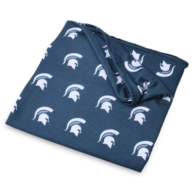 Shop Three Little Anchors Newborn & Infant Michigan State Spartans 47" X 47" Swaddle Blanket In Heather Green