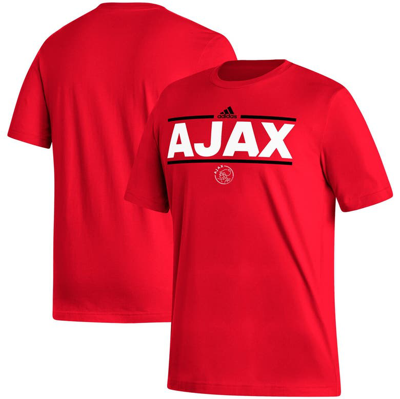 Shop Adidas Originals Adidas Red Ajax Dassler T-shirt