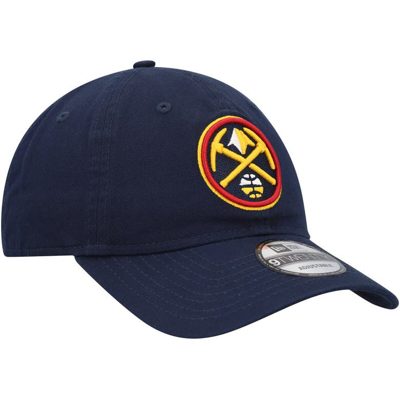 Shop New Era Navy Denver Nuggets Team 2.0 9twenty Adjustable Hat