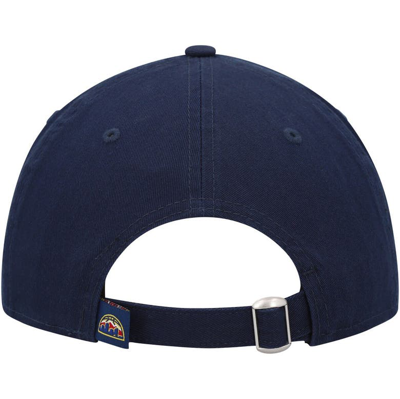 Shop New Era Navy Denver Nuggets Team 2.0 9twenty Adjustable Hat