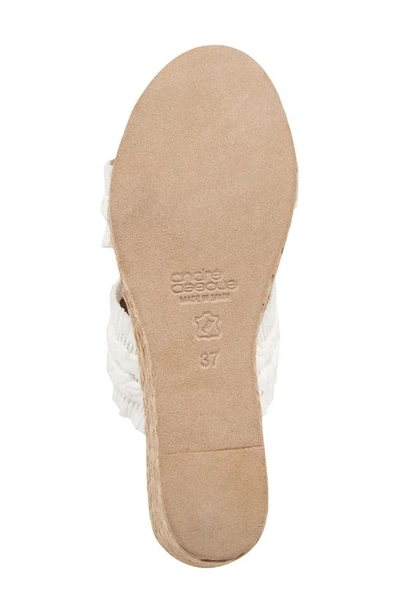 Shop Andre Assous André Assous Nori Wedge Sandal In White