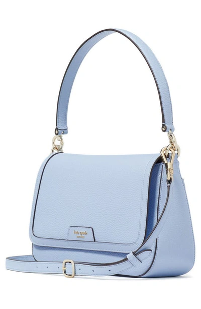 Shop Kate Spade Hudson Pebble Leather Shoulder Bag In North Star