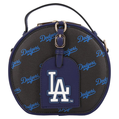 Shop Cuce Los Angeles Dodgers Repeat Logo Round Bag In Black